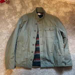 Faherty Men's Olive Green Coat Jacket